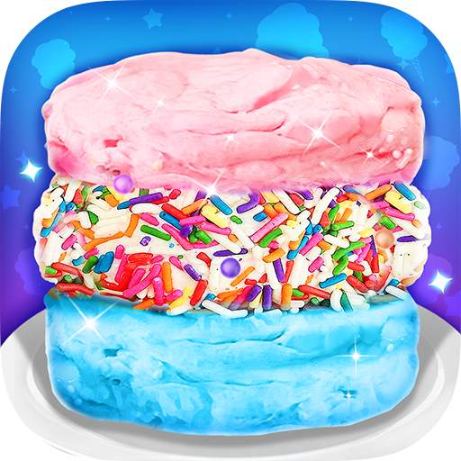 Cotton Candy Ice Cream Sandwiches 1.0