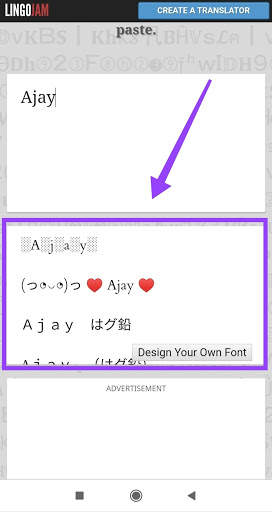 Stylish Font Maker-Generate Stylish Text. screenshot 3
