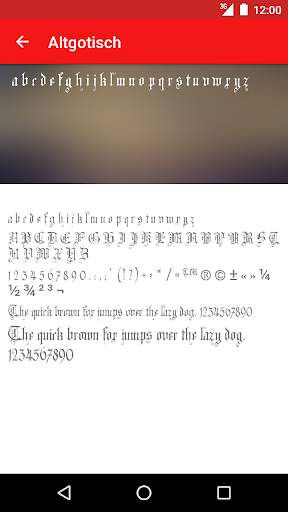 Gothic Fonts for FlipFont screenshot 3