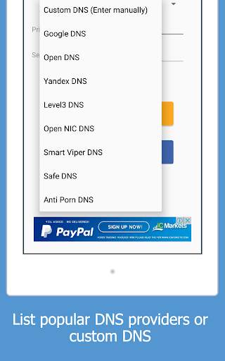 Thay đổi DNS (3G/ 4G/LTE / Wifi, Không cần Root) screenshot 5