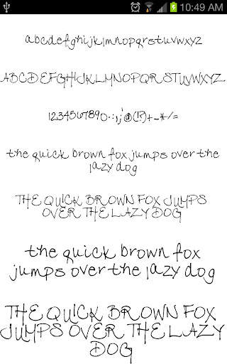 Fonts Hand for FlipFont screenshot 7