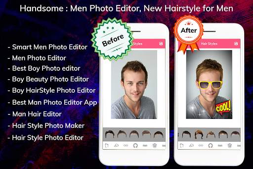 Man Hairstyle Photo Editor : Boy Hairstyle Photo screenshot 1