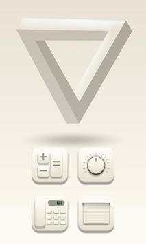White GO Launcher Theme screenshot 1