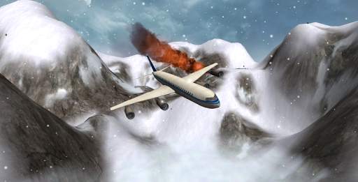 Flight Simulator Snow Plane 3D screenshot 1