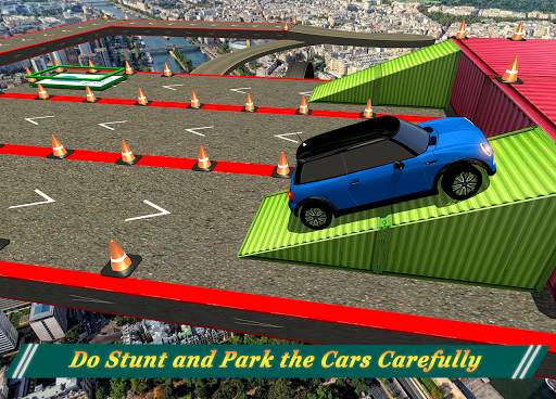 Impossible Sky Tracks Prado Car Parking Simulator screenshot 2