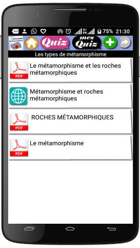 Cours de Pétrologie métamorphique screenshot 2