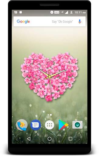 Sakura Clock Live Wallpaper screenshot 4