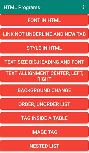 HTML Programs screenshot 2