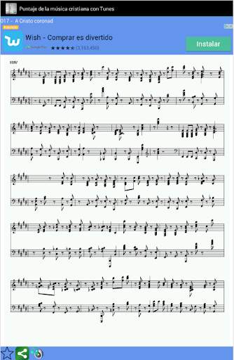 Puntaje de la música cristiana screenshot 2