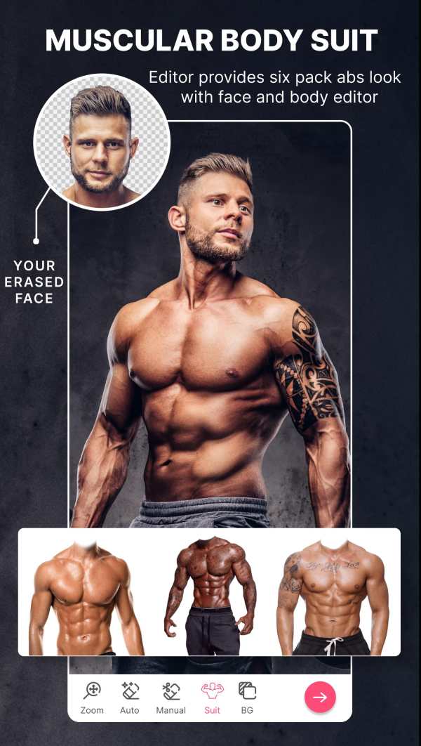 Body Builder Photo Suit Editor screenshot 1