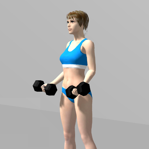 Dumbbell bicep curl, App for Muscle Training icon