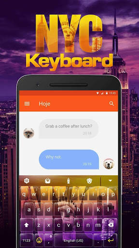 NYC Emoji Keyboard Theme screenshot 1