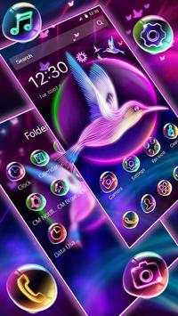 Glossy Neon Pigeon Gravity Theme screenshot 3