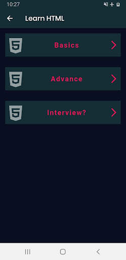 Html Programming App screenshot 1