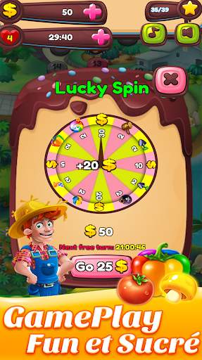 Candy Farm : jewels Match 3 Puzzle Game screenshot 4