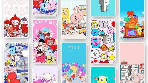 Cute BT21 Wallpaper HD screenshot 1