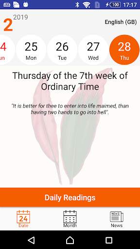 Roman Catholic Calendar screenshot 1