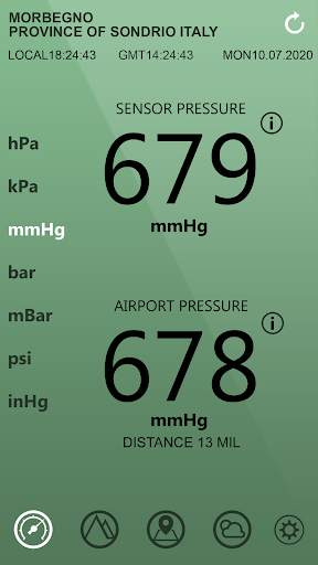 Barometer, Altimeter and Weather.M1 screenshot 1