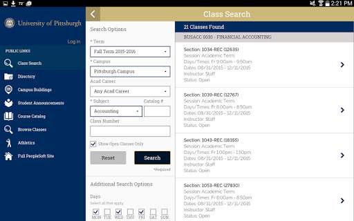 Pitt PS Mobile screenshot 9