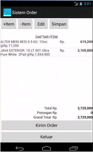 Aplikasi Order screenshot 4