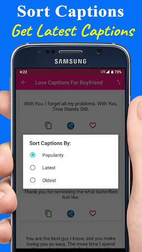 Love Captions For Instagram 2020 screenshot 5