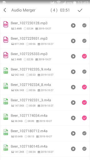 Video Mp3 Batch Converter Trim Audio Cut Merger screenshot 7