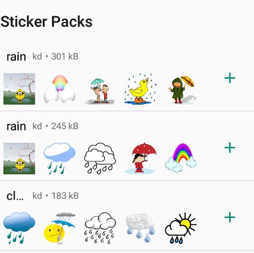barsaat ke sticker - rain sticker For Whatsapp screenshot 3