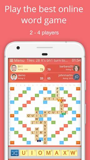 Rackword - Free real-time multiplayer word game screenshot 1