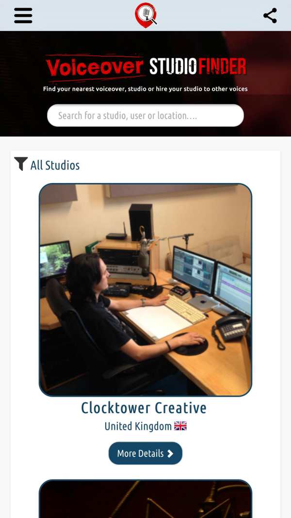 Voiceover Studio Finder screenshot 1