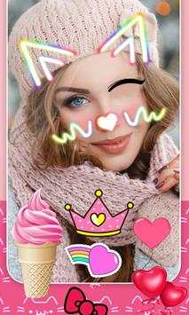 Sweet Face Camera : Photo Filters, Emojis, Sticker screenshot 2