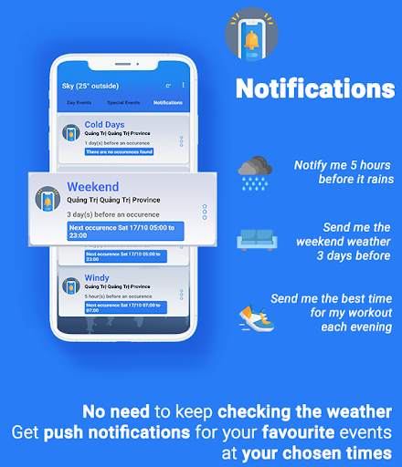 Sky Weatherman: Weather Notifications & Filters screenshot 4