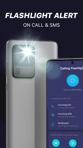 Flash alert: flash on call sms, ringing flashlight screenshot 1