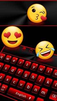 Black Red Keyboard Theme screenshot 3