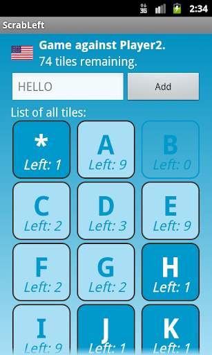 ScrabLeft LITE - Tile Counter screenshot 2