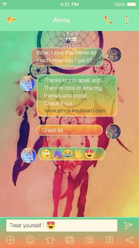 Emoji Keyboard - Dreamcatcher screenshot 2