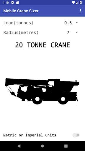 Mobile Crane Sizer screenshot 1