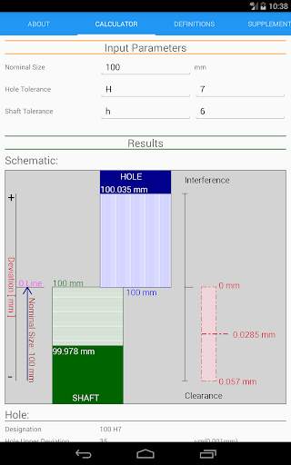 Fit Tolerance ISO screenshot 5
