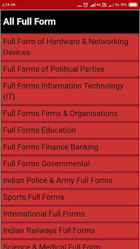 All Full Form screenshot 1