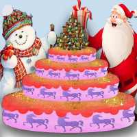 Yummy Merry Christmas Party Cake - Girls Games logo
