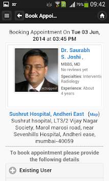 Dr Saurabh Joshi Appointments screenshot 2