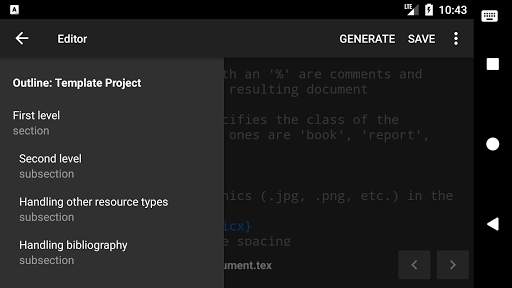 VerbTeX LaTeX Editor 2 تصوير الشاشة