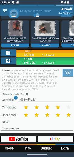 Retro Game Collector #database screenshot 7