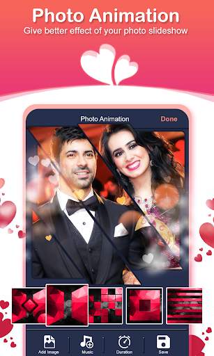 Heart Video maker with music :Love Photo Animation screenshot 2