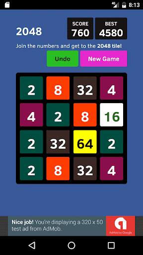 2048 Game screenshot 1