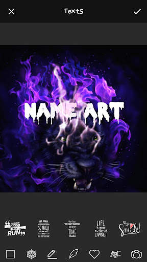 Smoke Effect Art Name & Filter screenshot 3