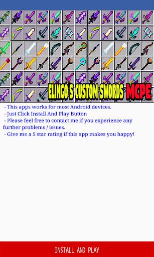 Elingo’s Custom Swords Addon for Minecraft PE screenshot 2
