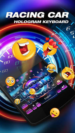 Racing Car Dashboard Keyboard Theme screenshot 3