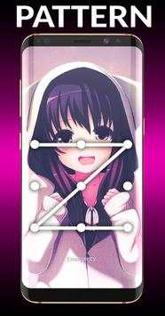 Anime for Girls Pattern Lock Screen screenshot 4