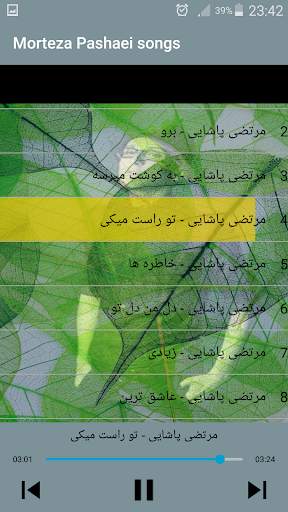 مرتضى باشايى بدون اينترنيت - Morteza Pashaei Songs screenshot 3