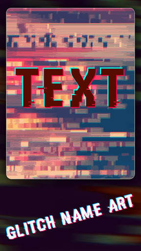 Glitch Typography - Glitch Effect Name Art screenshot 1
